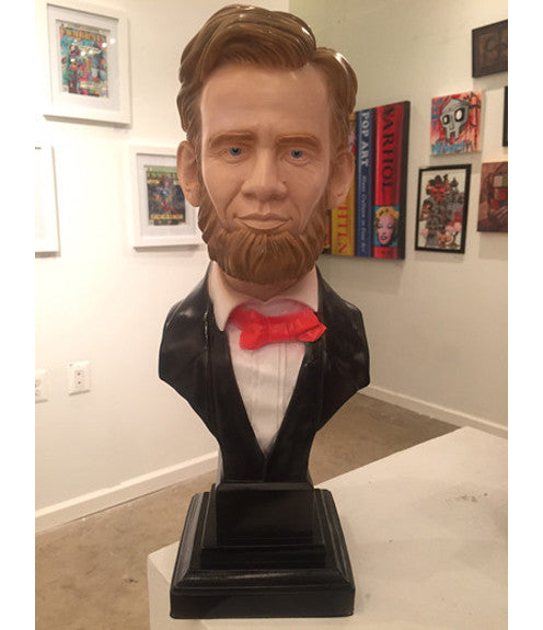 Ron English: Abraham Obama 12" Bust Statue (Hand Painted)